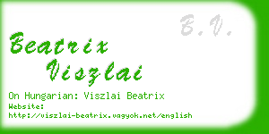 beatrix viszlai business card